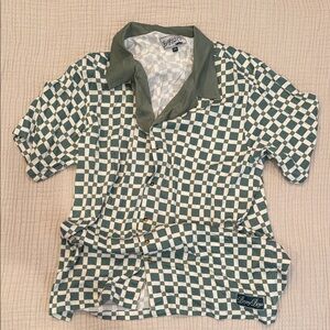 Bogey Boys Green and White Checkered Shirt